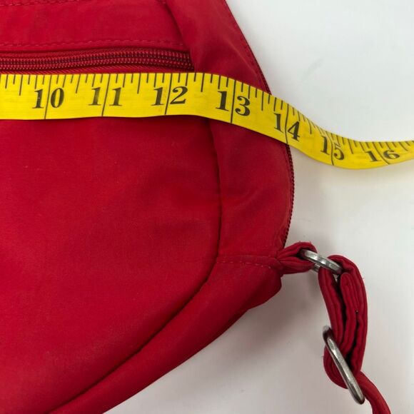 AMERIBAG Unisex One Size Red Microfiber Crossbody Sling Tote Healthy Back Bag - Picture 5 of 14